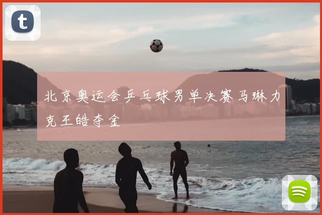 北京奥运会乒乓球男单决赛马琳力克王皓夺金